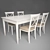 Elegant Tosato Table and Chairs 3D model small image 2