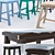 Vintage-Inspired Verona Home Barstool 3D model small image 1