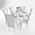 Arkeos Parete Tables and Chairs 3D model small image 2