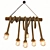 Vintage Rope Pendant Lights 3D model small image 2