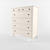 Stylish IKEA HEMNES 6-Drawer Chest 3D model small image 1