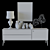 Zio Buffet & Decor Set: Stylish Accessories for Your Home 3D model small image 3