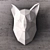 Low-poly Fox Head Sculpture 3D model small image 2