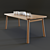 Navy 180x85cm Dining Table 3D model small image 1