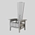 Elegant Merlin Chair: Comfort Redefined 3D model small image 2