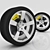 Universal Wheel Set: Tire, Rim, Brake Pad, Caliper 3D model small image 1