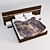 Elegant Bed Set 3D model small image 2