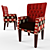 Boho Chic Cafe Chair 3D model small image 2