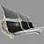 Waiting Room Triple Seater 3D model small image 3