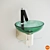 Stunning Glass Wash Basin 3D model small image 1