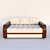 Modern Fabric Sofa 3D model small image 1