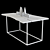 Industrial Loft Dining Table 3D model small image 3