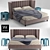 Modern Brooklyn Bed 3D model small image 1