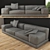 Gentle Big Sofa 3D model small image 1