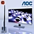 AOC D2757PH: Full HD Monitor with MHL 3D model small image 1