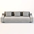 Christian Liaigre Augustin Sofa: High-quality, Realistic 3dsmax Model 3D model small image 2