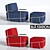 Modern Comfort: Oppo Low Armchair 3D model small image 1