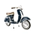 Retro Vespa Moped 3D model small image 1