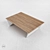 Rustic Oak Coffee Table 3D model small image 3