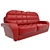 Modern Accent Sofa 3D model small image 1