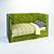 Kids' Bed with Green Textures 3D model small image 1