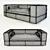 Elegant POGGIOLUNGO Sofa by Flexform 3D model small image 2
