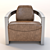 Luxury Bugatti Atlantic Coupe Leather Chair 3D model small image 3
