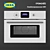 IKEA GRENSLES Stainless Steel Microwave Oven 3D model small image 1