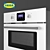 IKEA GRENSLES Stainless Steel Microwave Oven 3D model small image 2