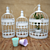 Vintage Rustic Bird Cage Set with Plant: White, Patina, Mint, Pink 3D model small image 1