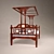 Antique Canopy Bed: English-Indian Style 3D model small image 2