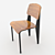 Vintage Prouvé Chair: Iconic Elegance 3D model small image 1