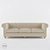 Luxury Chester 3 Seat Sofa 3D model small image 2