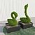 Swan Topiary: Beautiful Garden Décor 3D model small image 1