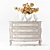Elegant Rococo Drawers & Floral Bouquet 3D model small image 1