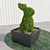 Zaychonok Topiary: Textured Poly Geometric Sculpture 3D model small image 2