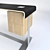 Elegant B&B Italia EILEEN Desk 3D model small image 2
