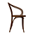 Vintage Le Corbusier Wooden Chair 3D model small image 3