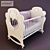 Erbesi Cucciolo: Stylish & Safe Baby Cot 3D model small image 1