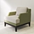 Modern Comfort Carson Armchair 3D model small image 2
