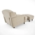 Raffles Armchair: Stylish Comfort 3D model small image 3