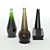 Sleek Form Bottles 3D model small image 1