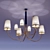 Elegant Bronze Chandeliers 3D model small image 1