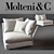 Modern Holiday Sofa: Sleek Design 3D model small image 1