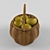 Delicious Orchard Bounty: Basket Full of Apples 3D model small image 3