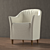 Cozy Compact Lounge Chair 3D model small image 1