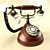 Vintage Retro Phone 3D model small image 2