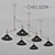 Chelsom BI4017/6 Billiard Ceiling Lamp 3D model small image 1