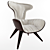 Modern R&L Armchair Design 3D model small image 1