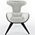 Modern R&L Armchair Design 3D model small image 2